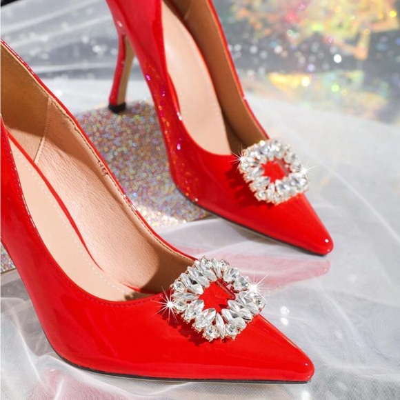 NWOT - Rhinestone Shoe Clips - Picture 3 of 3